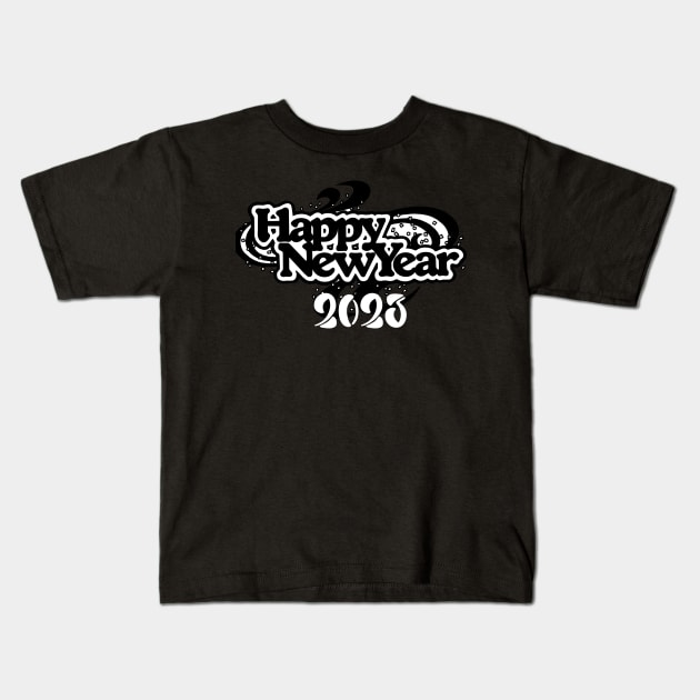 happy New Years Eve Party Supplies 2023 Kids T-Shirt by patsuda